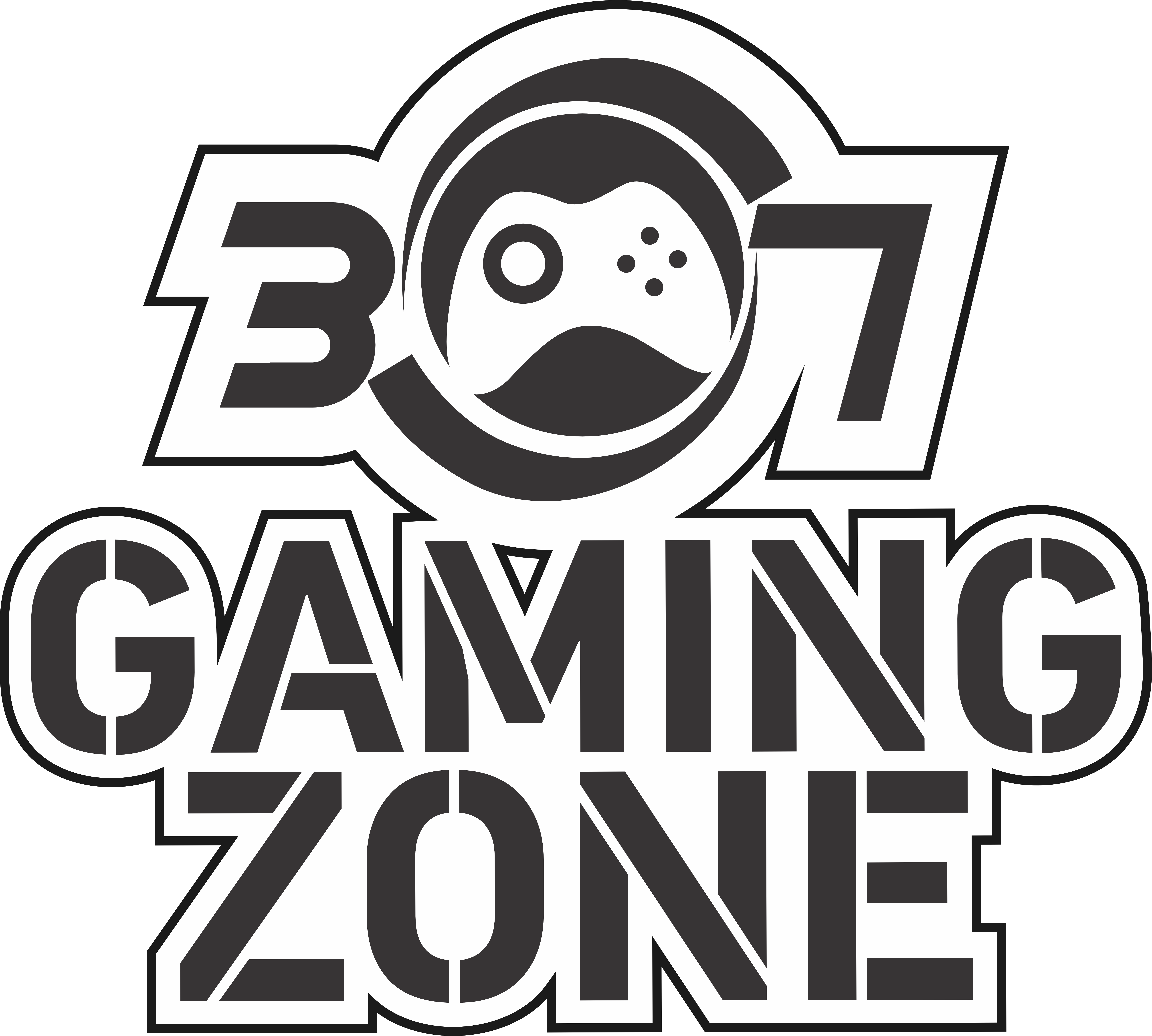 307 GAMING ZONE LOGO GAMING CENTRE LOGO